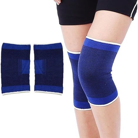 2 Pcs Genouillère Élastique Prévention De L'arthrite Blessure Brace (1/5)