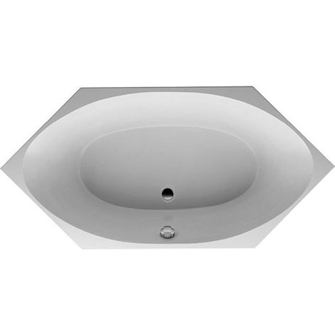 Vasca esagonale 2x3 2 file 2000x1000mm bianco