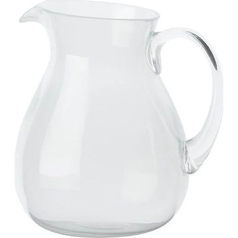 Zani Serafino Caraffa Memento Synth Small Pitcher Bianca Trasparente in MS-Metacrilato 1 Lt