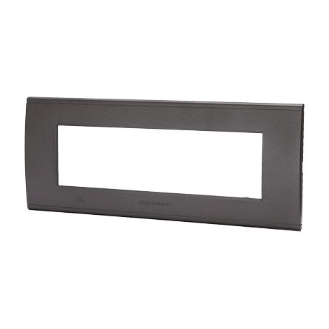 PLACCA COPRIFRUTTI ABL - NERO POSTI 7 MM 208X85- 8 pezzi