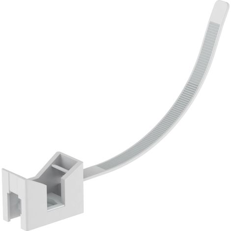 OBO Bettermann Fascetta stringicavo 7,5x180mm poliammide grigio chiaro RAL 7035, 2332790 (1/2)