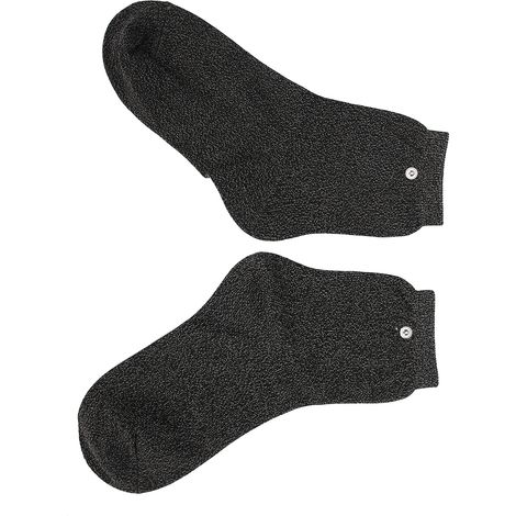 Chaussettes conductrices à électrodes en fibre d'argent pour électrothérapie et massage par impulsions, chaussettes de soins de santé (1/5)