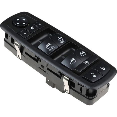 Interrupteur de lève-vitre électrique 68030826AE, compatible avec les Jeep et Chrysler 2012-2013, commande le fonctionnement des vitres électriques le côté conducteur peut commander toutes les vitres