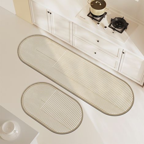 Tapis de Cuisine Antidérapant 4060cm, Tapis de cuisine, tapis antidérapant, tapis absorbant l'eau et l'huile, imperméable (1/5)