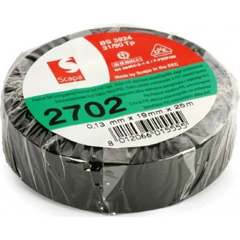 NASTRO ISOLANTE CM 1.9 X 25 MT- Nero- FF- pezzi 1
