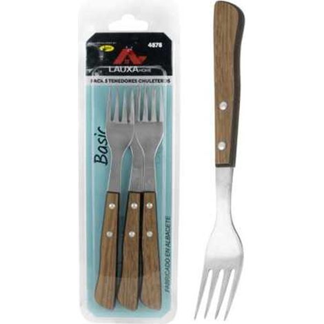 Fourchette à steak Lauxa Basic, lot de 3, LAUXA HOME