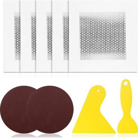 Kit de réparation de plaques de plâtre, maille en fibre de verre, pour trous et fissures de murs et plafonds, usage intérieur (1/5)
