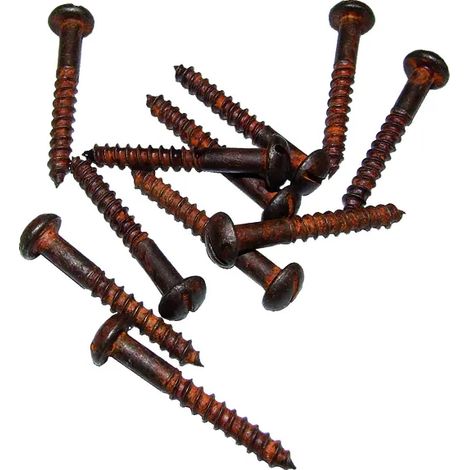 VITE IN FERRO TESTA BOMBATA TAGLIO METAL STYLE ANTICHIZZATA RUGGINE  DIAMETRO 5 mm - LUNGHEZZA 30 mm