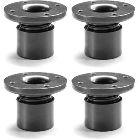 4X Pied de Meuble 15mm réglable Ajustable ±3mm Plastique Gris à Visser TV Canapé Buffet Armoire Lit Bureau (1/3)