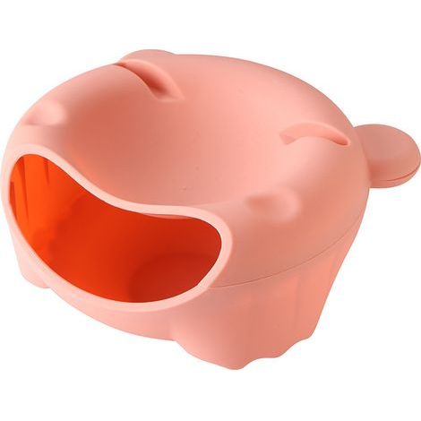 Mini papelera de plástico para el hogar, dormitorio, sala de estar, oficina, como regalo, frutero, papelera para diván/mesita de noche (rosa) (1/5)