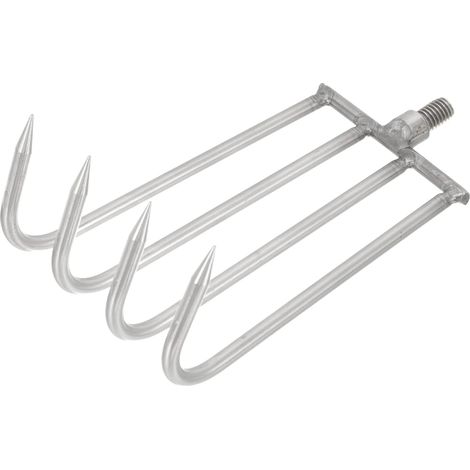 Ancinho Aquático Portátil De Aço Inoxidável Com 4 Dentes Para Pesca E Jardinagem, Ferramenta Para Capinar E (1/5)