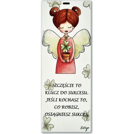 Handgemaltes Bild „Le Graziose“ mit dem Spruch „Glück“, 6 x 15 cm Größe: 6 x 15 cm Artikelnummer: ES0512402PL (1/5)