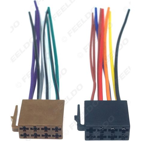 Convient pour modifier le câble d'alimentation et le câble de conversion ISO des lecteurs CD des Volkswagen Sagitar, Magotan, Passat et Bora (configuration complète des broches).