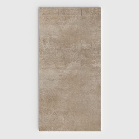 VAROBATH - Receveur de douche 3D Plaster 100x140 - Modèle Zenthir effet ciment (1/5)