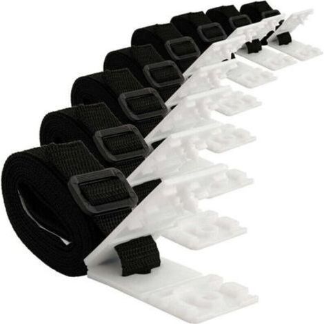 Poolabdeckungsaufroller – 8er-Packung mit je 1,8 m langen Nylonbändern – Robuste Befestigung für Poolabdeckungen von 3 bis 7,3 m Länge – Einfache Montage (1/5)