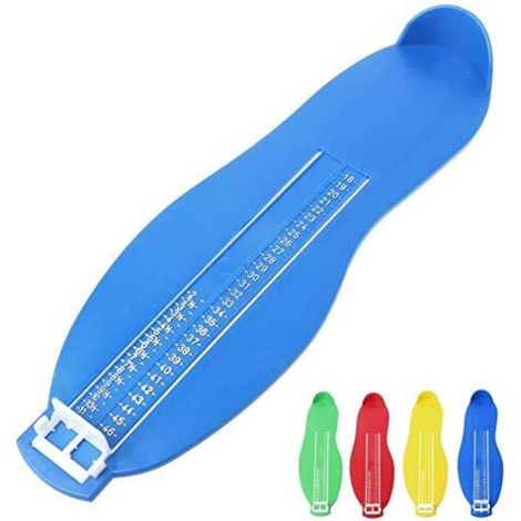 Pédimètre Adulte et Enfants - Pointure Chaussure Mesurer Pied Dispositif de Mesure pour Déterminer la Pointure 18 à 47 (Rouge/Vert/Bleu/Jaune) (1/5)