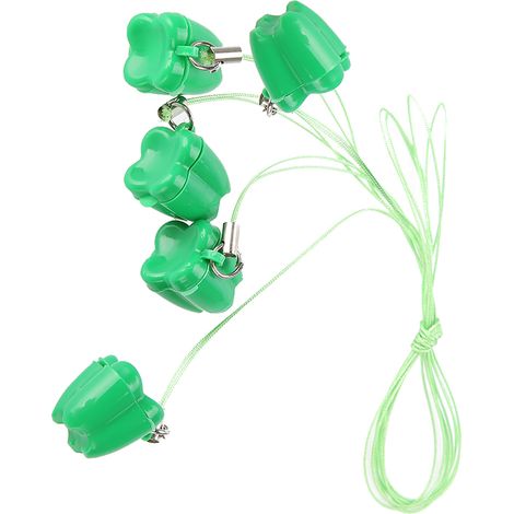 Lot de 5 boîtes de rangement pour dents de lait bébé en plastique avec cordon porte-dents vert (1/5)
