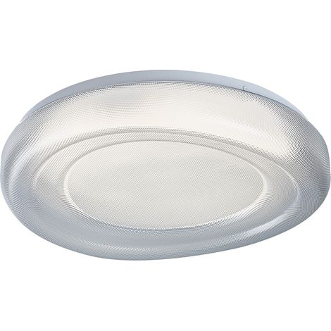 Plafonnier LED de salle de bain Dolcino blanc effet cristal 24W 4000K IP44 Rabalux (1/5)