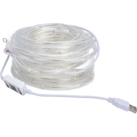 Stringa di luce a led RGBW 100LED, nastro del LED USB con musica di sincronizzazione, controllo tramite APP Bluetooth, impermeabile IP45 per feste e decorazioni (1/5)