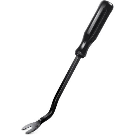 BUNTHAUS Outil de démontage de panneaux/garnitures de voiture noirs Outil ergonomique en acier inoxydable pour fixations Retire facilement les fixations en plastique Réduit les dommages aux panneau (1/5)