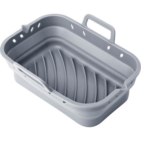Set di inserti in silicone per friggitrice, 2 pezzi, rettangolari, 20,5x14,5 cm, pieghevoli, KLAUSBERG KB-7791 (1/5)