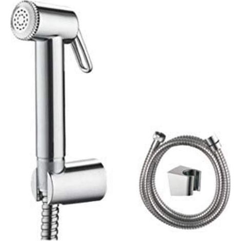 Cabezal de ducha para inodoro con soporte y manguera, cabezal de ducha, pistola rociadora, boquilla de refuerzo de presión para inodoro