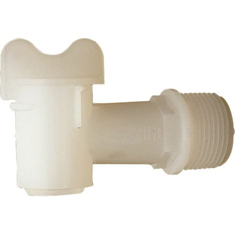 Fasshahn Ku.weiß R 26,9 (¾Zoll)mm (1/2)