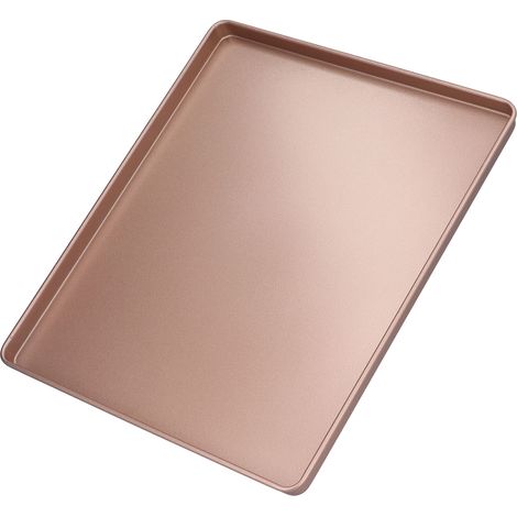 Moule à Pizza Rectangulaire en Acier Carbone Antiadhésif Rose Gold pour Cuisson Polyvalente (1/5)