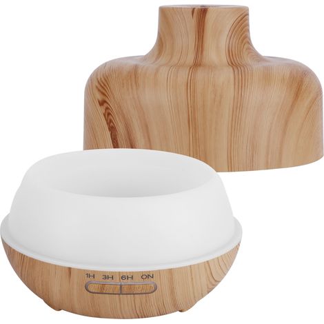 Diffuseur d'huiles essentielles 400ml avec lumière nocturne 7 couleurs - Ultrasonique 100-240V EU
