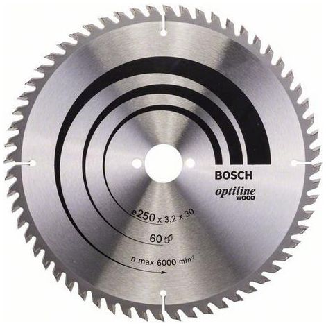 Bosch Optiline Wood Lama per sega circolare 250x30 mm per legno (1/3)