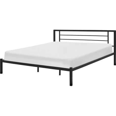 Bed Metal CUSSET 180 x 200 cm (EU Super King) Black (1/5)
