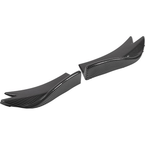 Lot de 2 enjoliveurs latéraux de pare-chocs arrière style fibre de carbone, universels pour voiture (1/5)