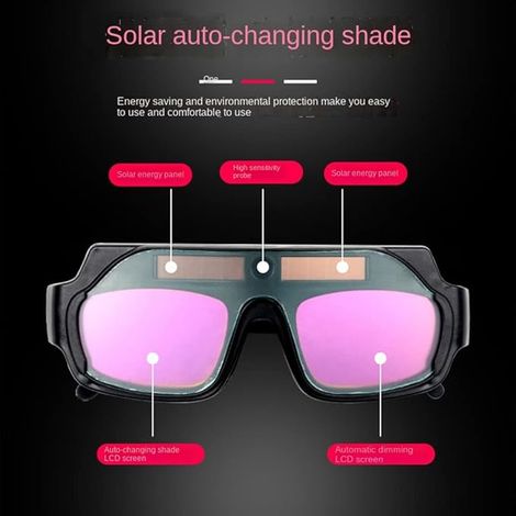 Lunettes de soudage -obscurcissantes anti-rayures pour découpe plasma avec 10 verres (1/4)