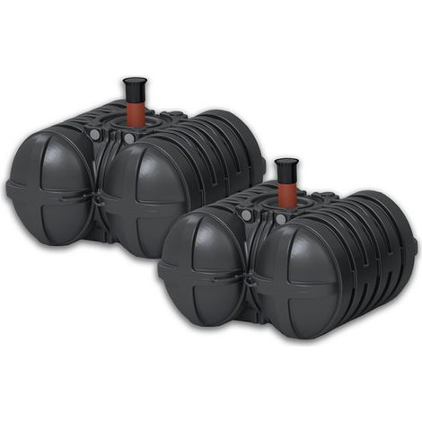 Roth Abwasser Sammelgrube Twinbloc 7000L inklusive Schacht DN600 und Deckel