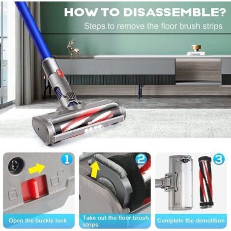 TêTe D\'Aspirateur pour Dyson V6, V6 Absolute, V6 Animal, V6 Trigger, V6 Motorized Floor Series Of Aspirateur (1/3)