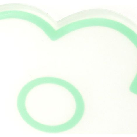 Acryl-Blumenuntersetzer, wärmeisolierend, niedlich, transparent, stabil, rutschfest, grün