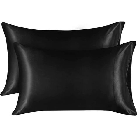 Satin-Kissenbezug – 2er-Set – 50x75 cm – Weich und pflegeleicht