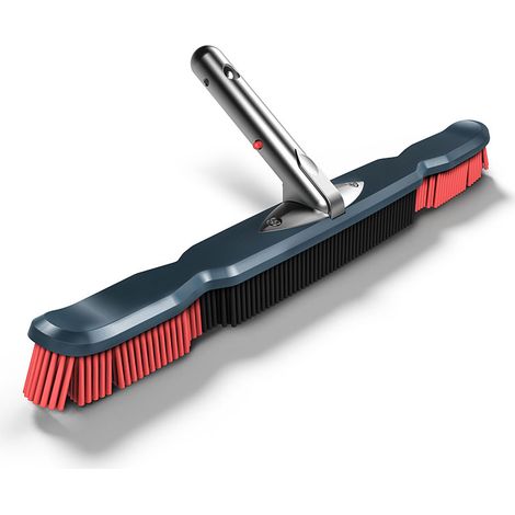 Kokido – Brosse de piscine souple avec embouts flexibles – Poignée en aluminium – Largeur 46 cm – Nettoyage efficace des angles et parois