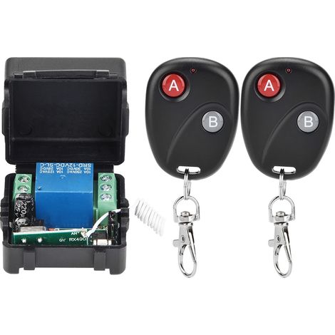 Relais RF sans fil 433MHz, commutateur de télécommande, système émetteur récepteur deux (1/5)