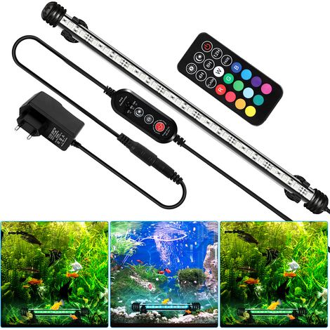 LED Aquarium Beleuchtung IP67 Wasserfest RGB Licht Aufsetzleuchte Dimmbar Fisch Tank Unterwasser Lampe 112.5cm (1/5)