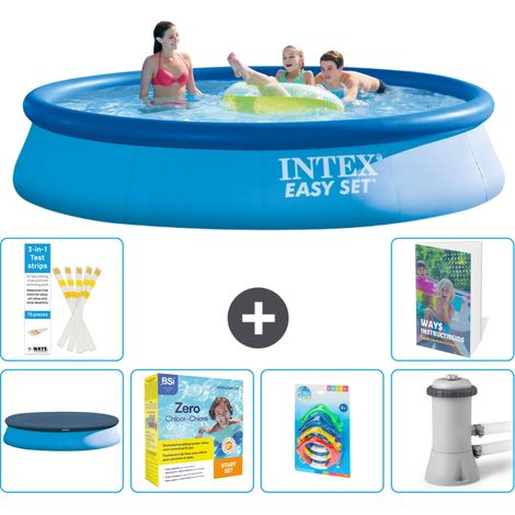 Easy Set Pool Rund - 396x84 cm - 7-teilig S57