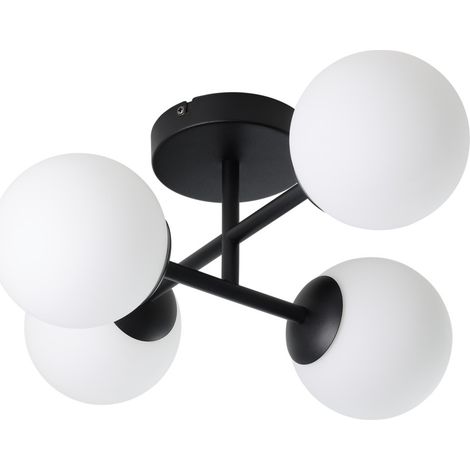 Plafonnier Castrovido 4 lumières noir - 902094