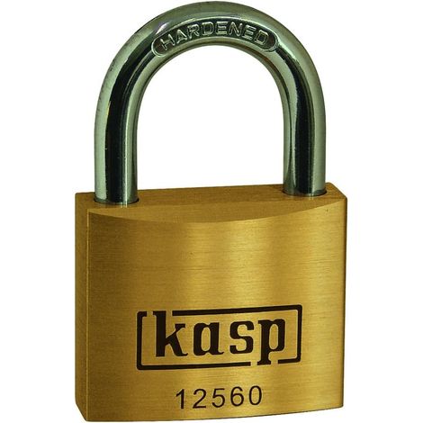 Kasp K12560 Cadenas en Laiton Premium, Or/Argent, 60 mm