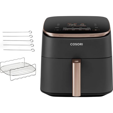 Cosori Turbo Blaze Chef Edition Freidora Negra y Dorada