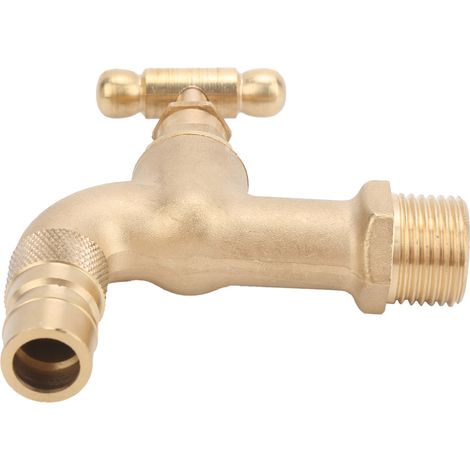 Robinet en laiton forgé, filetage G1/2 pouce, ouverture en spirale, interrupteur de liquide encastré pour conduite domestique (1/5)