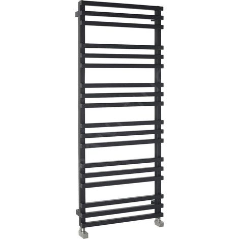 Radiateur de salle de bain FANTINA 500x1215 mm, noir mat (1/5)