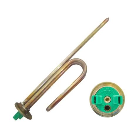 RESISTENZA SCALDABAGNO FLANGIATA CON FASTON CORTI 1200W LUNGHEZZA 265MM