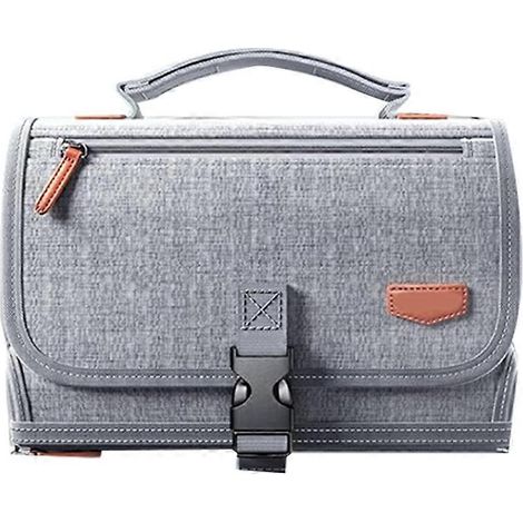 Matelas à langer portable pour bébé, matelas à langer de voyage détachable avec poche pour lingettes, cadeau de naissance (1/5)