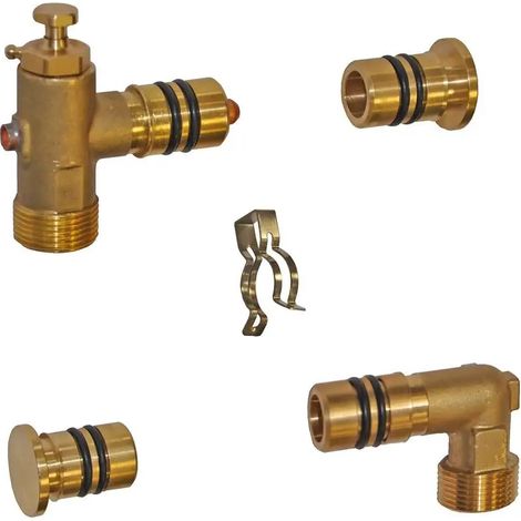 Remeha Kit di connessione campo C 250 V/H, con sfiato per 1 campo collettore, 7644352