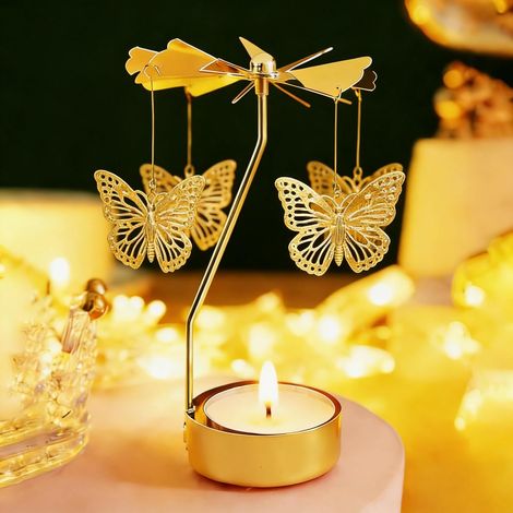 Bougeoir tournant carrousel pour fête des Mères, cadeau original femme, maman, sœur. (1/5)